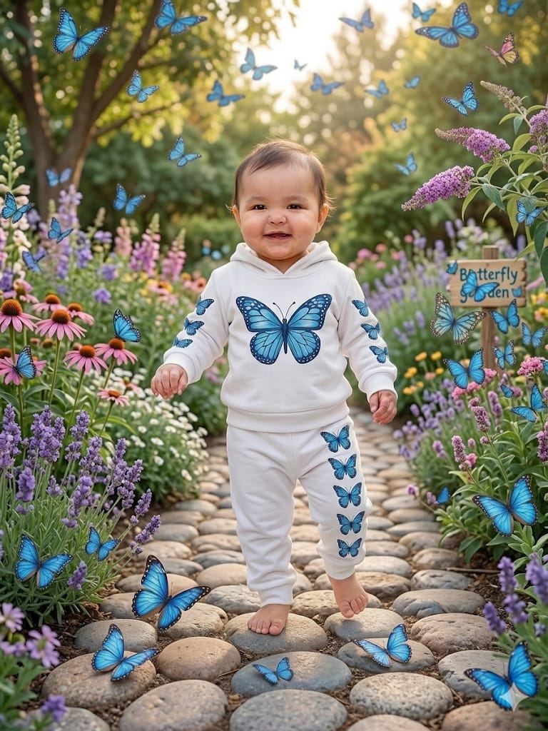 Set Mariposas Azules